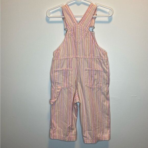 Y2K Carters Pastel Pinstripe Overalls - Picture 5 of 6